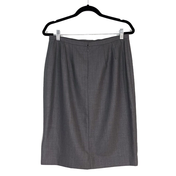 Calvin Klein Women’s Size 10 Smoke Gray Solid Knee Length Career Pencil Skirt - Picture 6 of 10